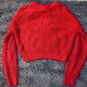 H&M Red Bulky Knitted Sweater